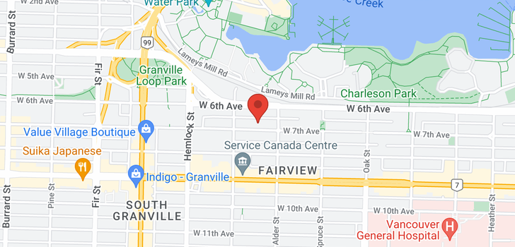 map of 1245 W 7TH AVENUE